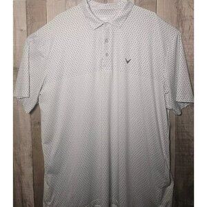 Callaway MENS Opti-Dri Polo White/black accents. EXTRA LARGE